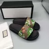 Designer Slippers Rubber Slide brand Luxury Home bedroom Slide Sandal Women's Red Flower Black Hole Tiger Snake comfortable fashionable with logo size 35-42 01a