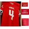 Home Textile Match Worn Player Issue 2024 Carabao Cup Final Jersey VIRGIL Luis Diaz Szoboszlai M.SALAH DRAWIN ENDO Maillot Heat Transfer Iron ON Soccer Patch Badge