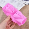 6 Cavity 3D Diamond Heart Shape Mould 100% Food-Grade Silicone Dessert Mold Non-Stick Easy Release Mold Cake Candy Ice Cube Soap Tray