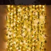 Solar Garden Lights Fairy Maple Leaf Lampa 5M/50 LED WODY ODPOWIEDZIALNE LAMPĘ Girlandzki Outdoor na imprezę dekoracyjną