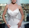 أنيقة الشاطئ A Line Wedding Dresses Spaghetti Lace Hopique Hoopique Bridal Sweep Train Vestidos de Novia حجم مخصص H24216