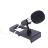 Microphones 3.5mm Stereo Studio Mic KTV Karaoke Mini Microphone With Earphones/Stand Mount 240408