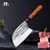 Kitchen Knives Forged Kitchen Knife Cleaver Chopper Butcher Slaughter Meat Fish Cutter Chef Slicing Filleting Fruit Knife Cooking Tools Q240226