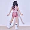 Abbigliamento da palcoscenico Ragazze Abiti da ballo Hip Hop Costumi da ballo Abiti da ballo Maglietta a maniche lunghe per bambini Abbigliamento da ballo Felpa moderna Streetwear