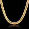 Cały vintage długi złoty łańcuch dla mężczyzn łańcuch hip -hopowy naszyjnik 8 mm złoty kolor grube krawężniki naszyjniki męskie biżuterię Colar Coll280t