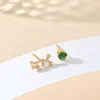 Orecchini a bottone Colore argento Cristallo Segno zodiacale Stelle per uomo 12 Simboli di costellazione Gioielli regalo di compleanno per donna di moda