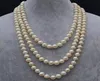 Nowy A Arriver White Pearl Jewellery72 cale 78 mm oryginalny naszyjnik z perłami słodkowodnej 5142871
