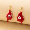 Boucles d'oreilles pendantes pour femmes, Design dégoulinant d'huile, breloques colorées, animaux, plantes, résine acrylique, bijoux de fête