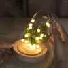 Luci notturne Fiori di mughetto Luce Cupola fai-da-te illuminata per la festa di Natale Decorazione della camera da letto di nozze Regalo