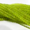 4mm Green Peridot Gemstone Round Loose Beads 15 2900