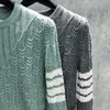 TB Thom Swegents Women Corean Fashion Long Sleeve Knit 2024 TOPS NEW ATTREAN WINTER عالية الجودة