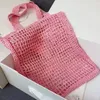 Tote Çanta Tasarımcı Çanta Straw Bag Bag Çanta Moda Örgü Yaz Saman Saman Siyah Kayıtlı Yazma Yaz Dokuma Çanta Tatil Çantası Büyük Kapasite Alışveriş Çantası