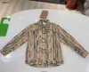 Luxuriöses Kinder-Revershemd, langärmeliges Baby-Shirt, Größe 100–160 cm, hochwertige Kinder-Designerkleidung, perfekte Details, Mädchen-Jungen-Blusen, 20. Januar