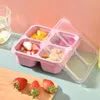 Serviesgoed Snackschaal Beige Roosterontwerp Robuust en Duurzaam Eenvoudig Mooi Stapelbaar Bento Box Lunch Groen Blauw