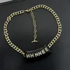 2024 Heart Diamond Pendant Necklace Designer Women Monogram Choker Birthday Present Brand Pearl Neckor Gold Cclies PLATED SMYELLT 90