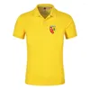 Polos masculinos Euro Club Rc Lens 2024 Verão Algodão Camisas de Alta Qualidade Homens Esportes Cor Sólida Manga Curta Roupas de Moda