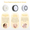 Appareils Brosse de nettoyage du visage électrique Pore Clean Exfoliant Nettoyant pour le visage Peau du visage Nettoyage en profondeur de la peau avec 3 têtes de brosse de nettoyage