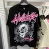 Mens T-shirts Sleeve Tee Män kvinnor högkvalitativa streetwear hiphop mode t shirt helvete stjärna hellstar kort storlek s-xl