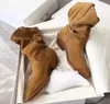 2024 Designer Vrouwen Tabi Laarzen Split Teen Dikke Korte Hak Luxe Vrouwen Laarzen Lederen Zapatos Mujer Mode Herfst Vrouwen Schoenen botas Mujer