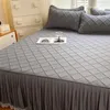 Bedrok effen kleur antislip katoen moderne minimalistische hoeslakens dekt grote en huidvriendelijke sprei