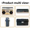 Głośniki Retro wielofunkcyjna podwójna aspekt Fullband Bluetooth głośnik Radio Volkswagen Cassette Player Recorder FM Radio Audio TF Karta TF
