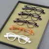 Zonnebrilmonturen Dikke Plaat Ronde Brilmontuur Mannen Vrouwen Acetaat Retro Designer Optische Brillen Bijziendheid Lezen Gepersonaliseerde Eenvoudig