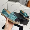Womens Dress Shoes Designer Slip On Loafers Tweed Platform Heels Ballet Shoe Straw Mary Jane Shoe Comfortable With Dust Bags Sneakers Fuchsia Blue Casual Shoe