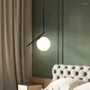 Hängslampor nordiska glas kulbelysningar vintage fixtur guld modern led hängande lampa för vardagsrummet sängen hem lagdekor armatur