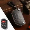 Funda de cuero de lujo para llave de coche, funda protectora Fob, llavero, accesorios para Jeep Wrangler Jl JK Sahara Robin Hood