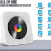 مشغل CD Desktop Player Player Qoosea Portable Bluetooth للمنزل مع مكبرات صوت HIFI مصممة مع Timer مع شاشة LCD شاشة Boombox FM Radio