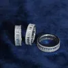Hip Hop Schmuck Sterling Silber Baguettes Moissanit Diamant Iced Out kubanischen Ring für Männer Ringe