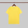 Projektant letni modny koszulki damskie żółte projektanci noszą koszulki dla mężczyzn luksusowe litera bluzka odzież krótkie rękawowe tshirt designerdppr