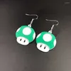 Boucles d'oreilles pendantes en forme de champignon, tête de champignon mignonne, en acrylique, créatif, émulationnel, personnages animés, cadeaux pour étudiants et enfants