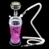 Egosmoker Narguilé Shisha Bong Pipe Set Cool Bowl Tige Arabe Coupe En Verre Acrylique LED Lumière Narguilé Tasse Ensemble Un Tuyau Diamant Oil Rigs ZZ