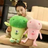 plush toy action figure cartoon 35cm Creative whimsical broccoli food plush toys and 15cm keychains