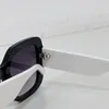 Designer retro okulary przeciwsłoneczne Poliparbonate Metal Square Duża kwadratowa okrągła metalowa etykieta M647 Women Luksusowe okulary przeciwsłoneczne UV400