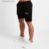 Shorts pour hommes Hommes été coton Shorts de sport Fitness entraînement Jogging pantalons de survêtement longueur au genou mâle plage pantalons de survêtement courts vêtements de sport T240227