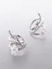 Orecchini Designer Per Donne Polsino Dell'orecchio Thaya Bianco Cherry Blossom 925 Argento clip fiore polsino rotondo senza piercing elegante fine je7342016