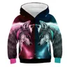 Boys Girls Wolf Patterning Hoodies Autumn Winter Teen Kids Animal Hoodie Infantil Toddler Boy Costumes Sweatshirt Clothing 2101158515231