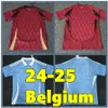 24 25 Home Away Belgium Soccer Jerseys de Bruyne Witsel R.Lukaku E.Hazard 2023 2024 Mertens Batshuayi Tielemans