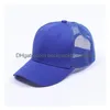Party Hats Selling Plain Cotton Hats Custom Baseball Caps Adjustable Strapbacks For Adt Mens Wovens Curved Sports Blank Solid Golf Sun Dhajo