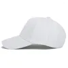 Ball Caps 4.72 Inch Long Brim Plain Structured Baseball Cap Cotton Dad Hat Men Women Adjustable Solid Outdoor Sport