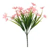 Декоративные цветы, 2 пучка искусственных уличных искусственных зеленых кустарников, садовое крыльцо, модный и простой домашний имитационный цветок