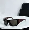 방패 랩 선글라스 대형 검은 색/검은 연기 렌즈 여성 고급 안경 음영 디자이너 UV400 안경