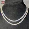 Sellinghip Hop Mossanite Jewelry S925 Plata de ley exquisita Vvs Gra Moissanite Diamond Tennis Chain
