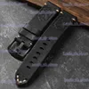 Watch Bands Handmade First Layer Cowhide Leather band 20 22 24MM Black Brown Leather Strap Vintage Style Mens Bracelet Thicker Strap T240227