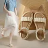 Sandals For Women's Summer 2024 Style With Skirts Work Versatile And Not Tiring Feet