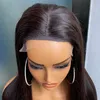 250% Density Grade 12A Peruvian Indian Brazilian Silky Straight 7x7 HD Lace Closure Wig 30 Inch 100% Raw Virgin Remy Human Hair