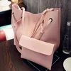 2017 modehandväskor axel tygväska tvådelar messenger väska vintage handväska mor stora väska sex färger 299l