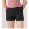 Designers Lululemens Femmes Yoga Shorts Fit Zipper Pocket High Rise Quick Dry Femmes Train Court Style Lâche Breatha